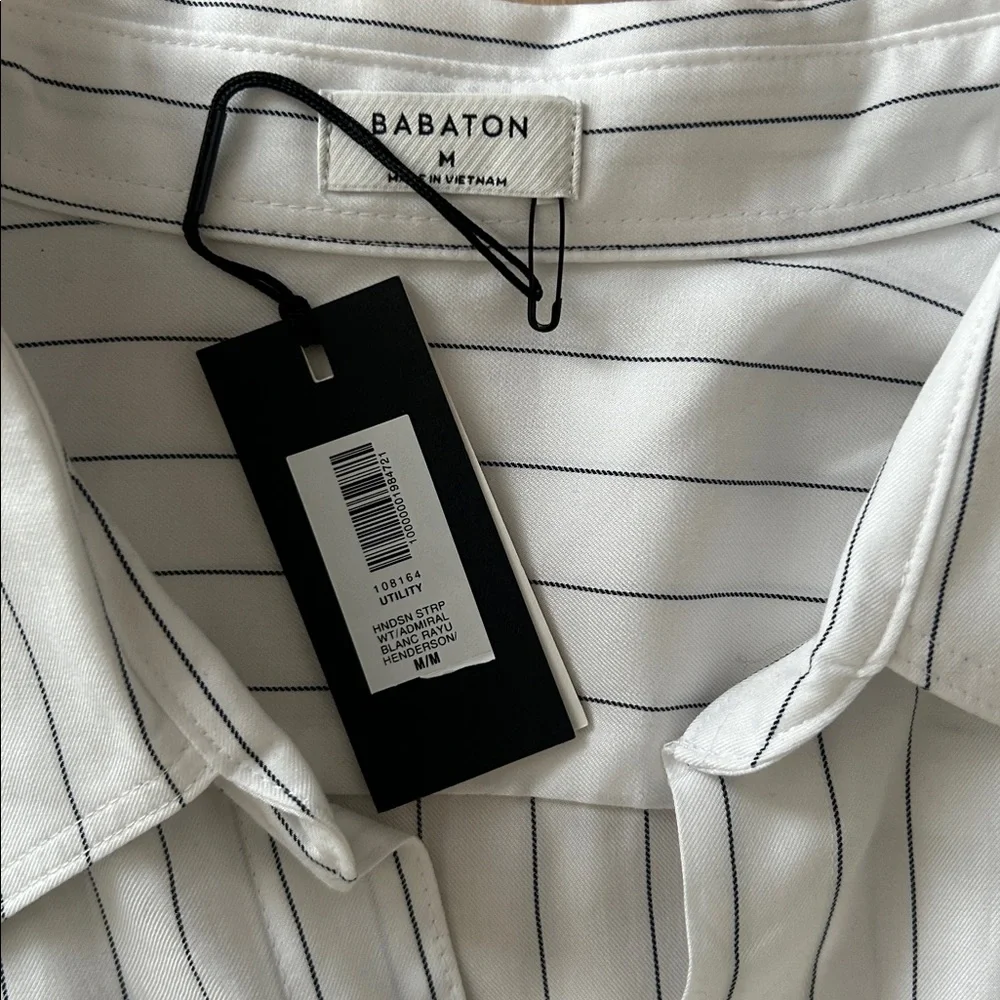 Babaton Utility Shirt - Hudson Strip with Admiral - Picture 7 of 8